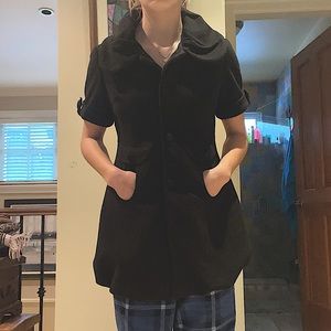 Black Sleeveless Jacket